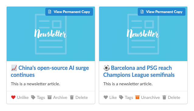 Newsletter articles in your Any2K library